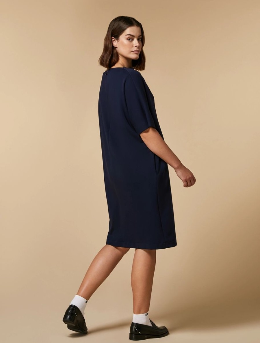 Technical Jersey Dress Dark Navy Hot