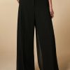 Crepe Georgette Trousers Black Hot