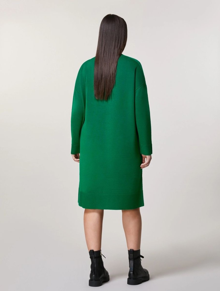 Wool-Blend Dress Green Best