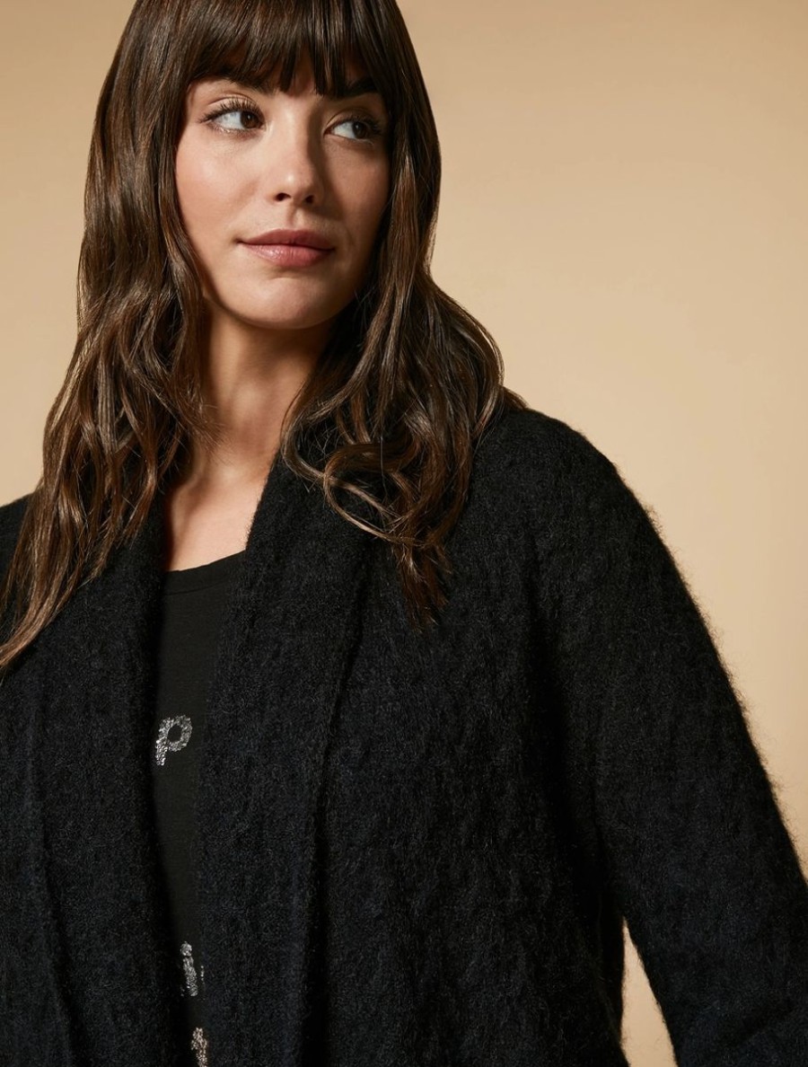 Mohair And Wool Cardigan Black Best