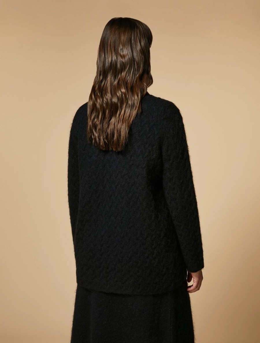 Mohair And Wool Cardigan Black Best