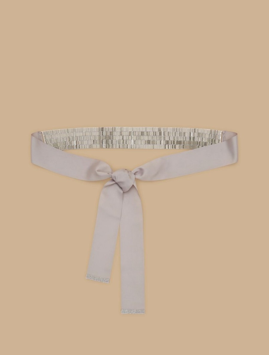 Rhinestone Belt White Hot