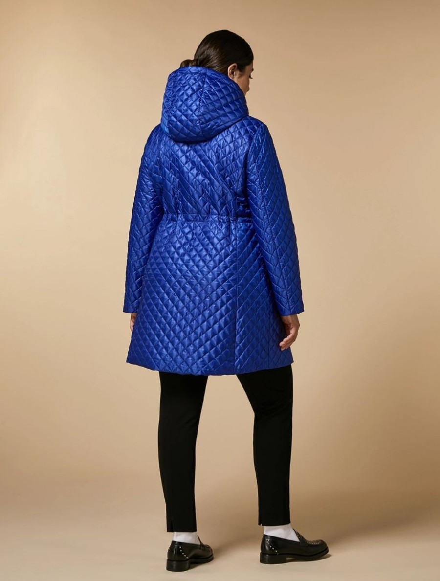 Water-Repellent Padded Parka China Blue Best