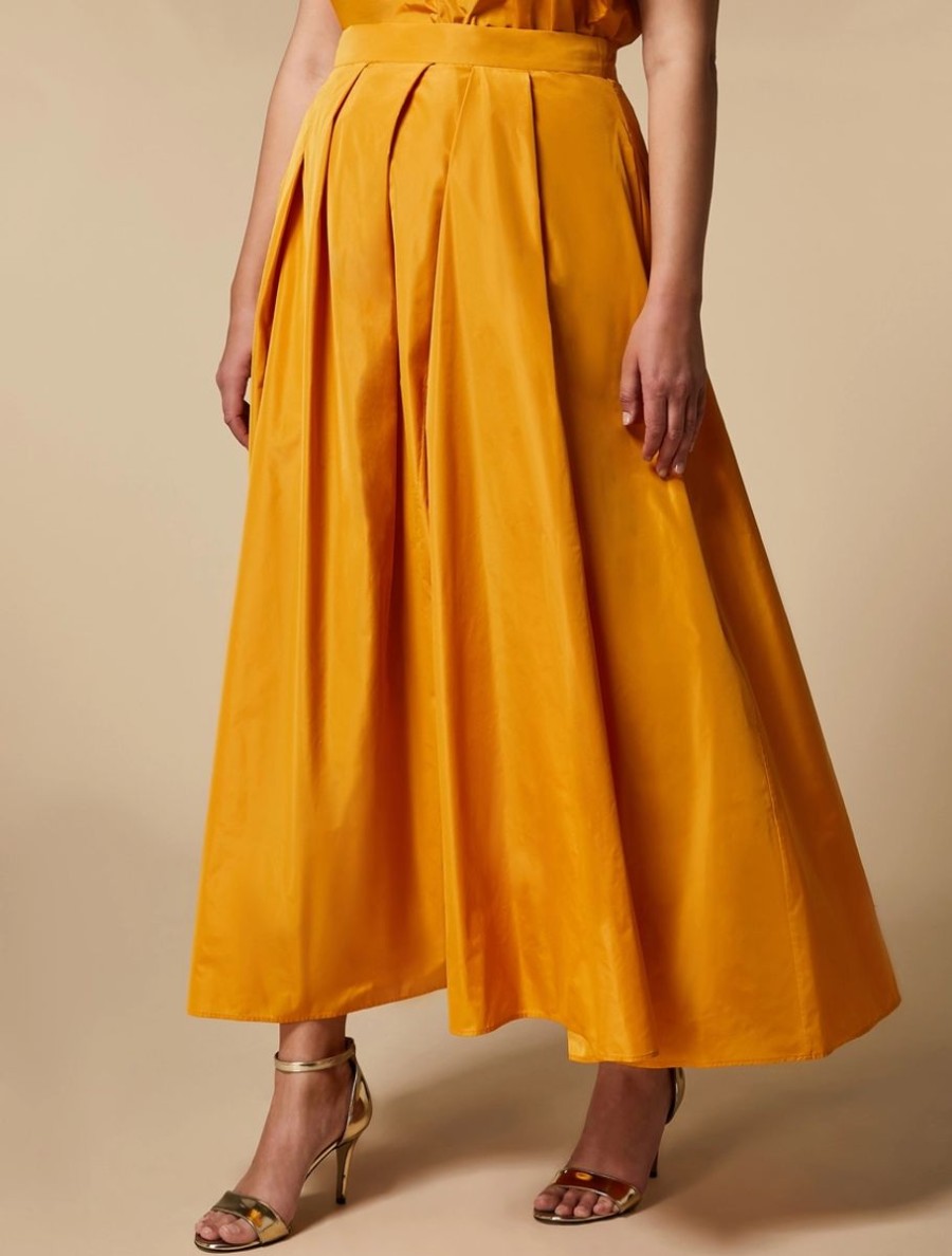 Taffeta Skirt Gold Clearance