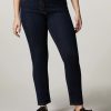 Cotton Denim Trousers Dark Navy Hot