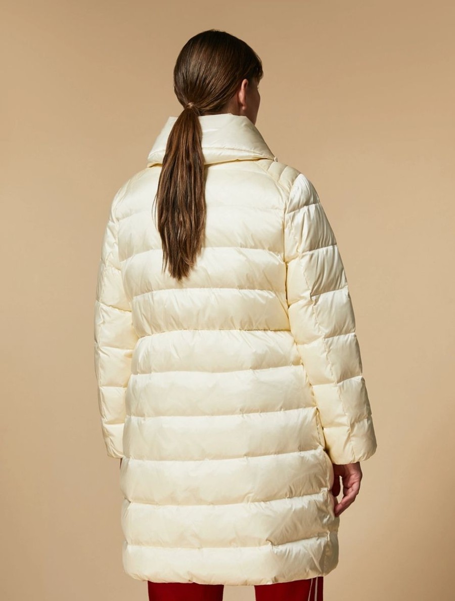 Padded Jacket In Water-Resistant Nylon White Hot