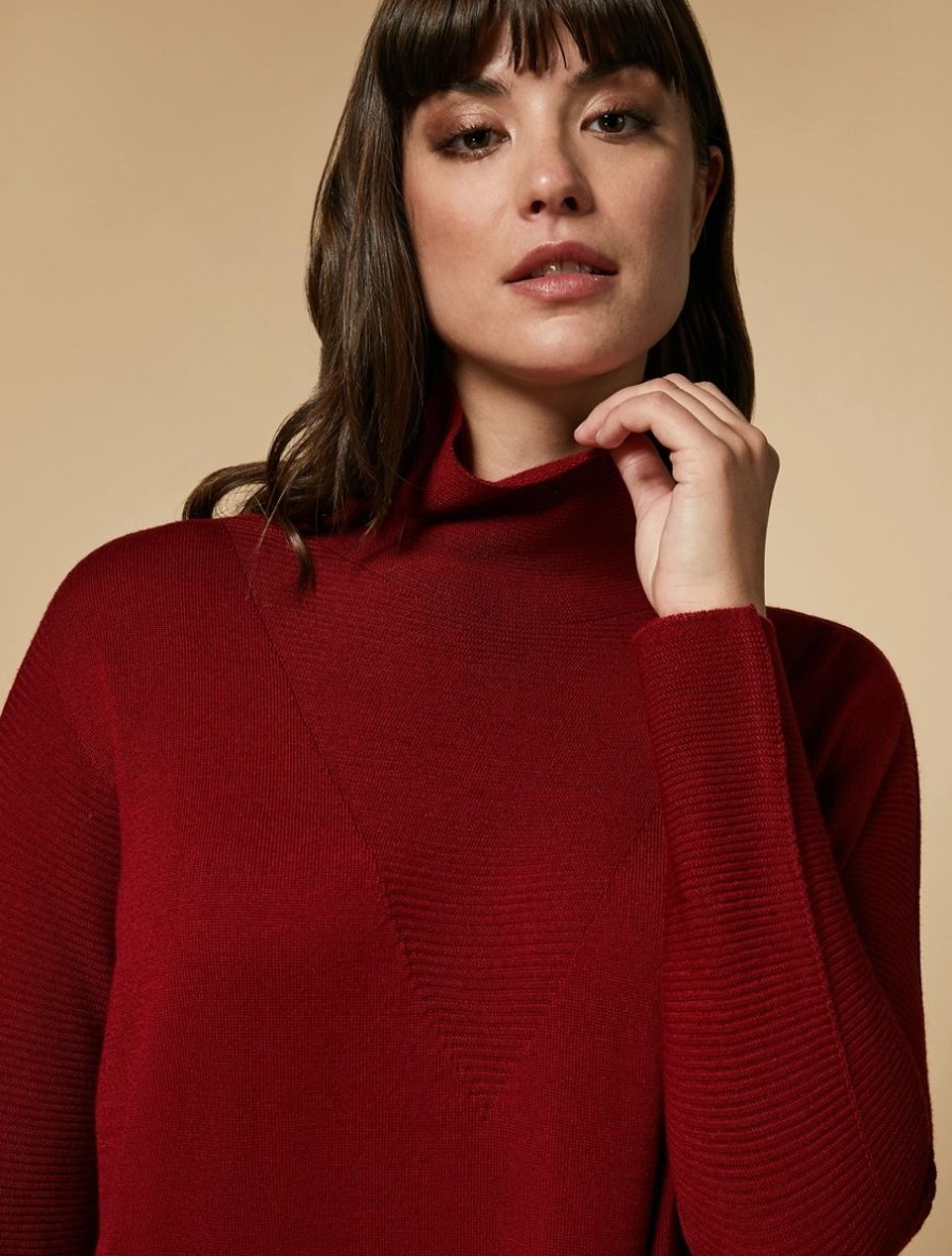 Wool-Blend Sweater Red Wholesale