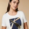 Print-Embellished Jersey T-Shirt White Hot