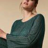 Lurex Yarn Dress Green Wholesale