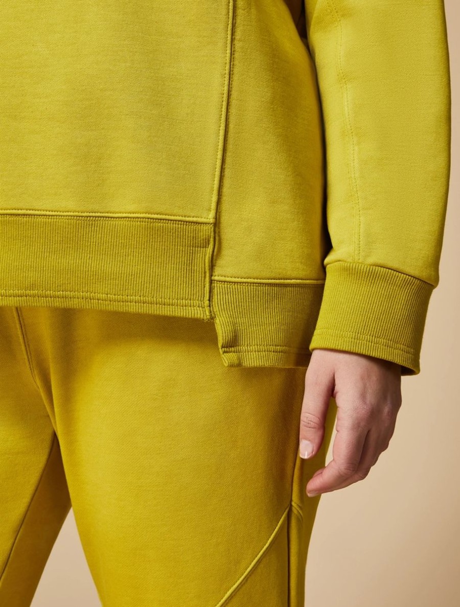 Jersey Sweatshirt Mustard Online