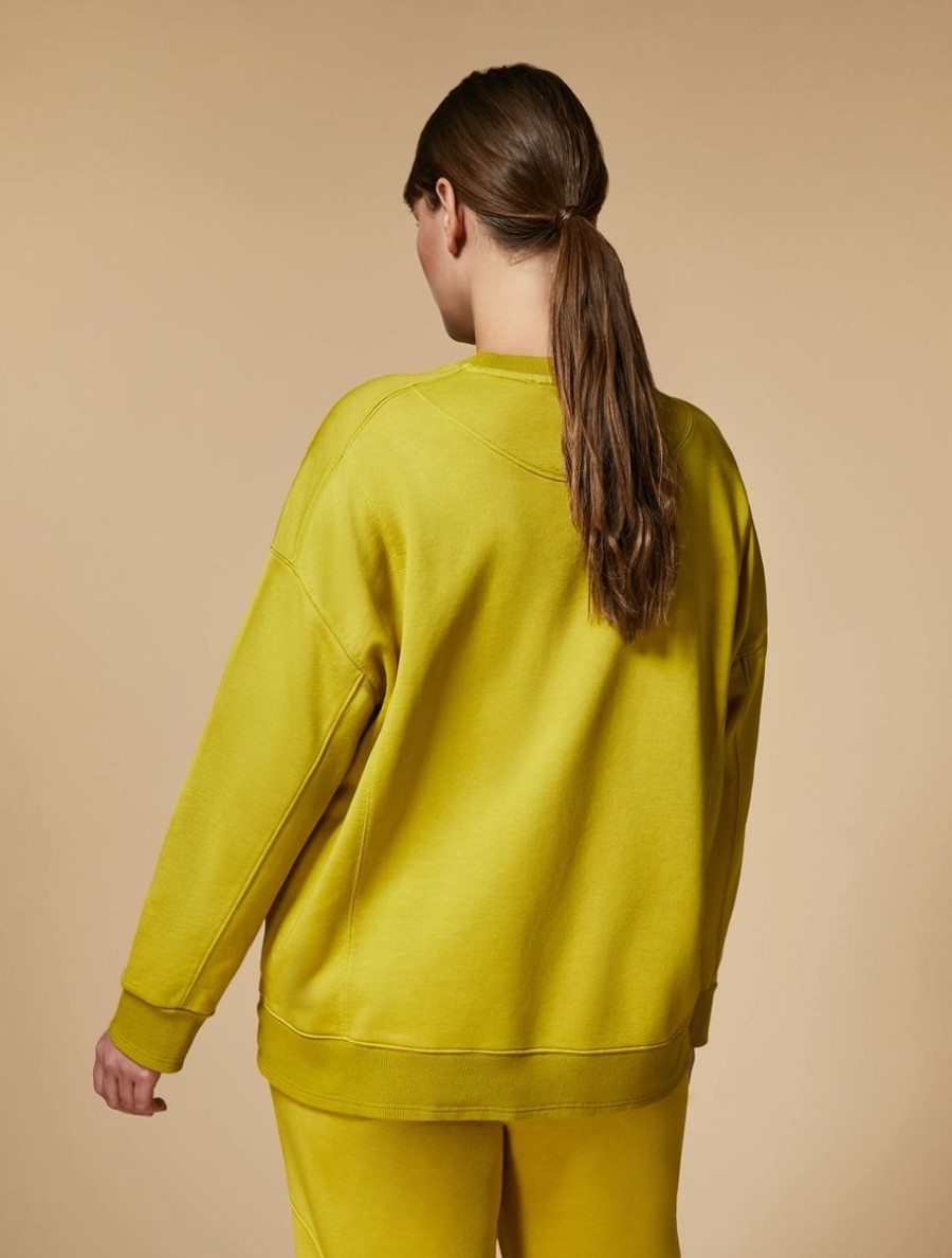 Jersey Sweatshirt Mustard Online