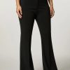 Fluid Stretch Fabric Trousers Black Wholesale