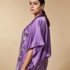 Shiny Fabric Shrug Wisteria Clearance