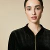 Fluid Velvet Jersey Jacket Black New