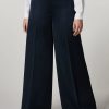 Crepe Envers Satin Trousers Dark Navy Clearance