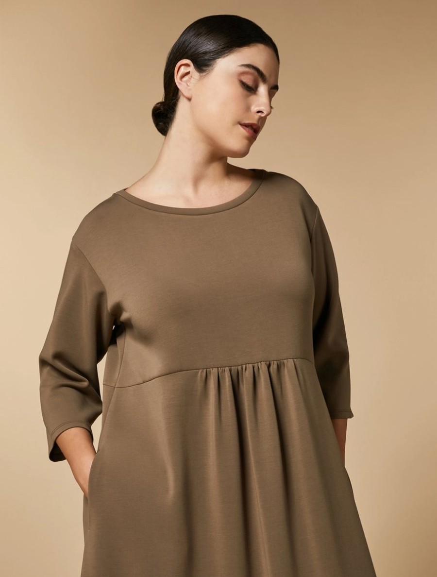 Technical Jersey Dress Olive Green Best