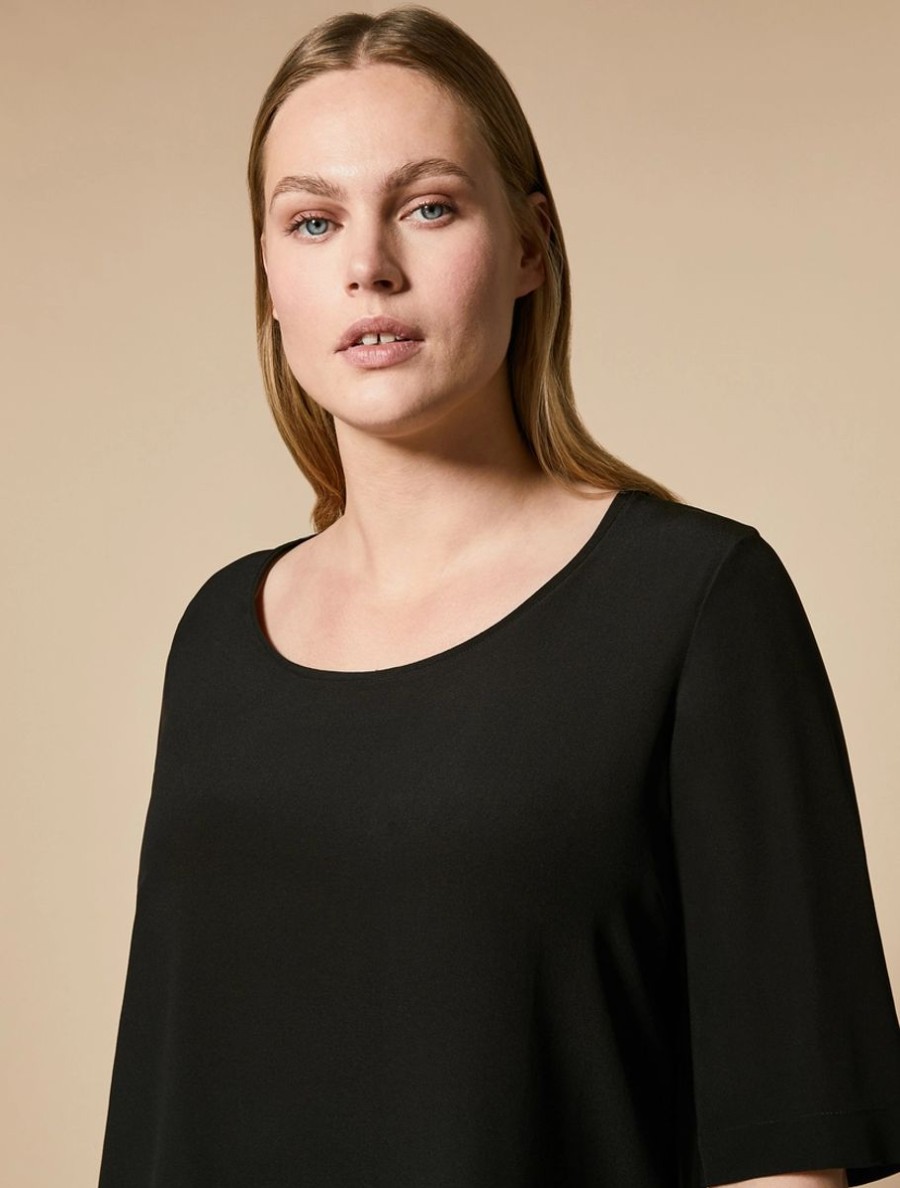 Silk Blouse Black Clearance