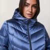 Shining Nylon Down Jacket Ski Blue Best