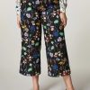 Printed Twill Trousers Black Online