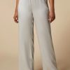 Envers Satin Trousers Pearl Grey New