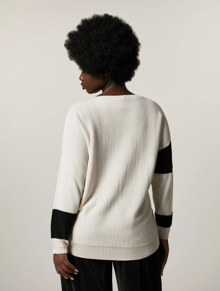 Merino Wool-Blend Sweater Sand Best