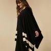 Wool-Blend Cape Black Clearance