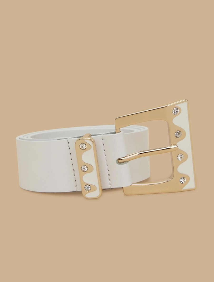 Leather Belt White Wholesale