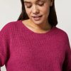 Wool-Blend Sweater Fuchsia New