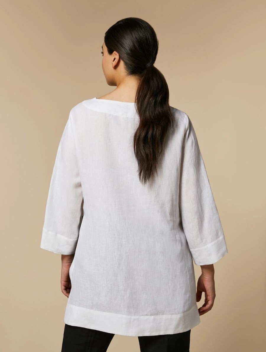 Lightweight Linen Tunic White Hot