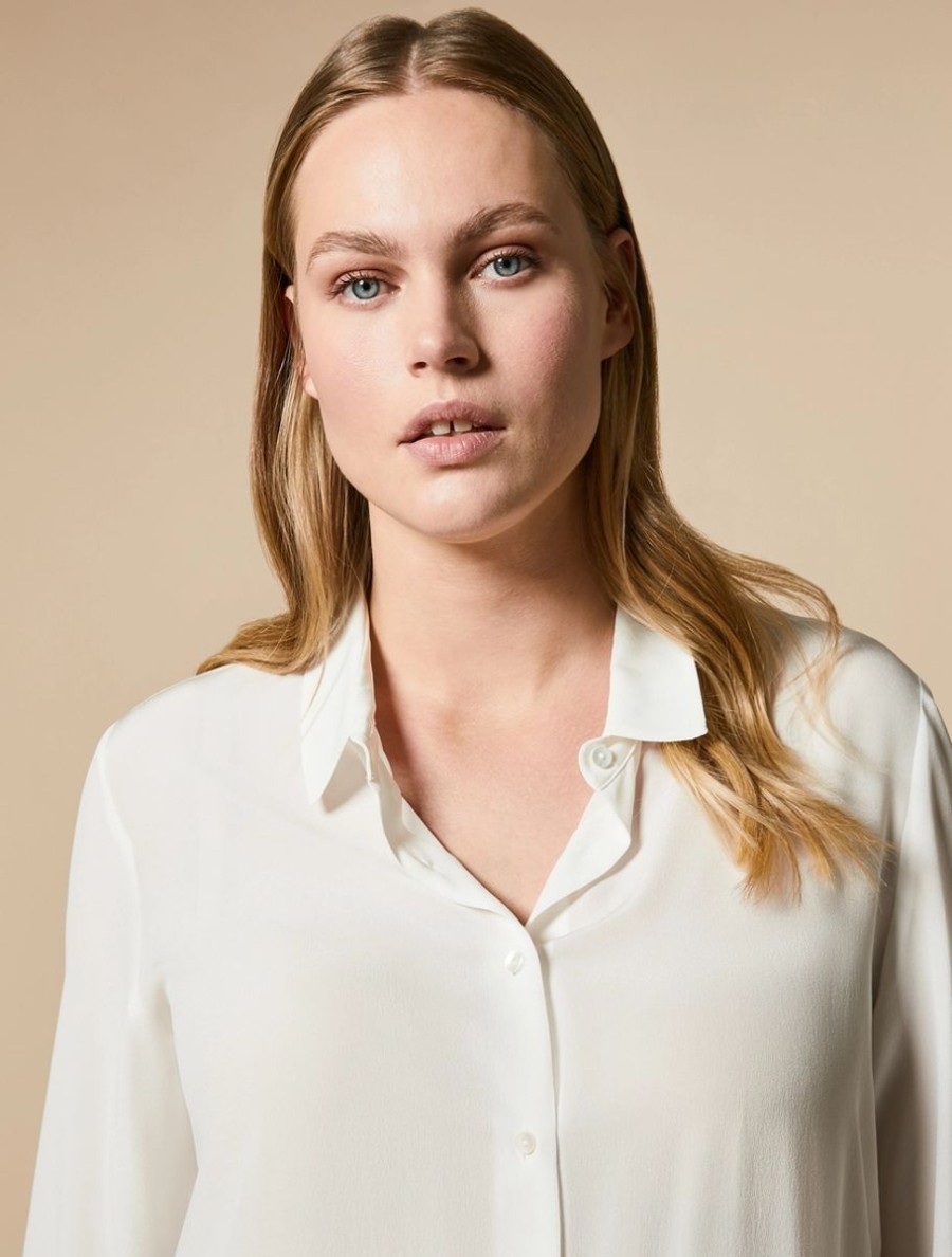 Silk Shirt White Online