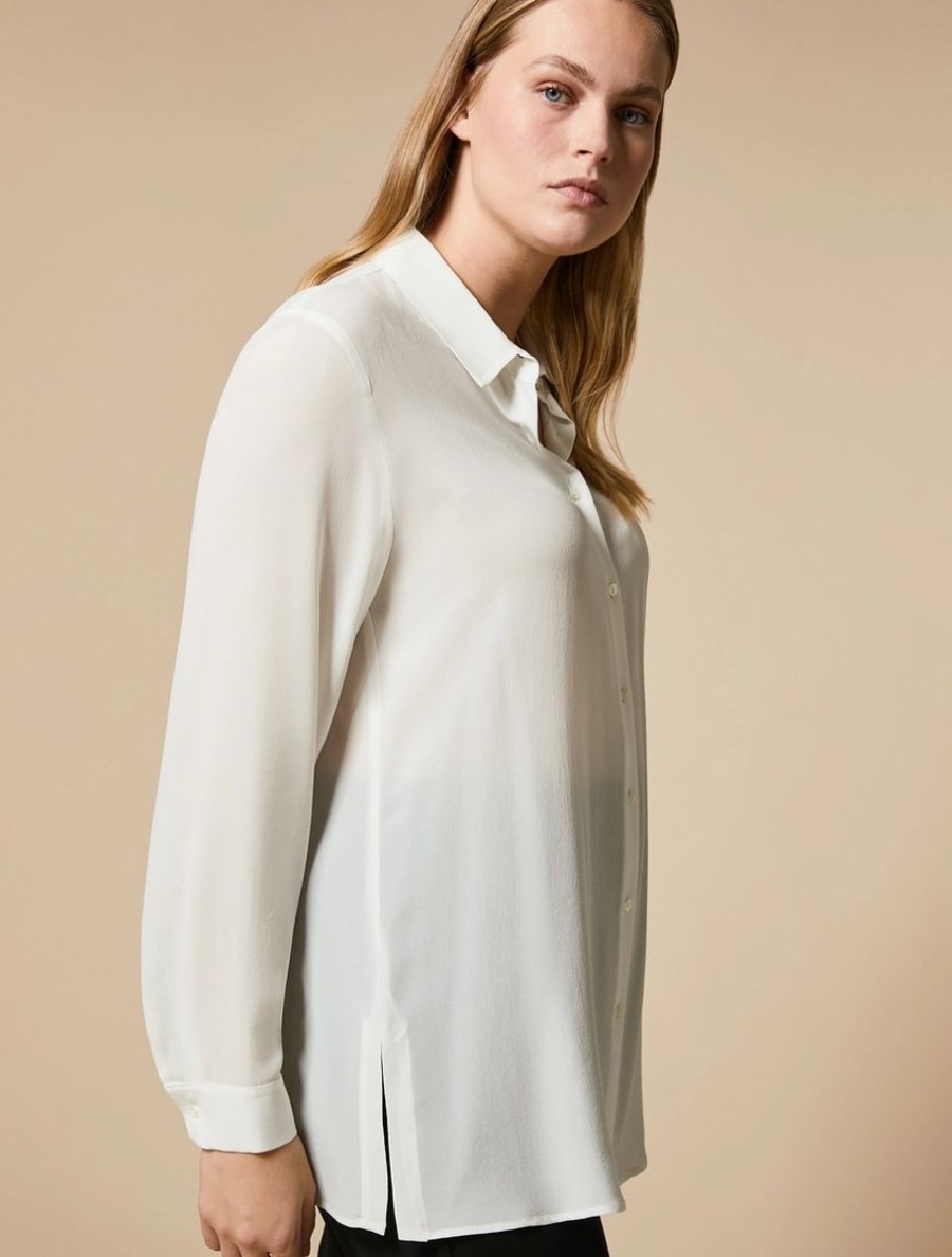 Silk Shirt White Online