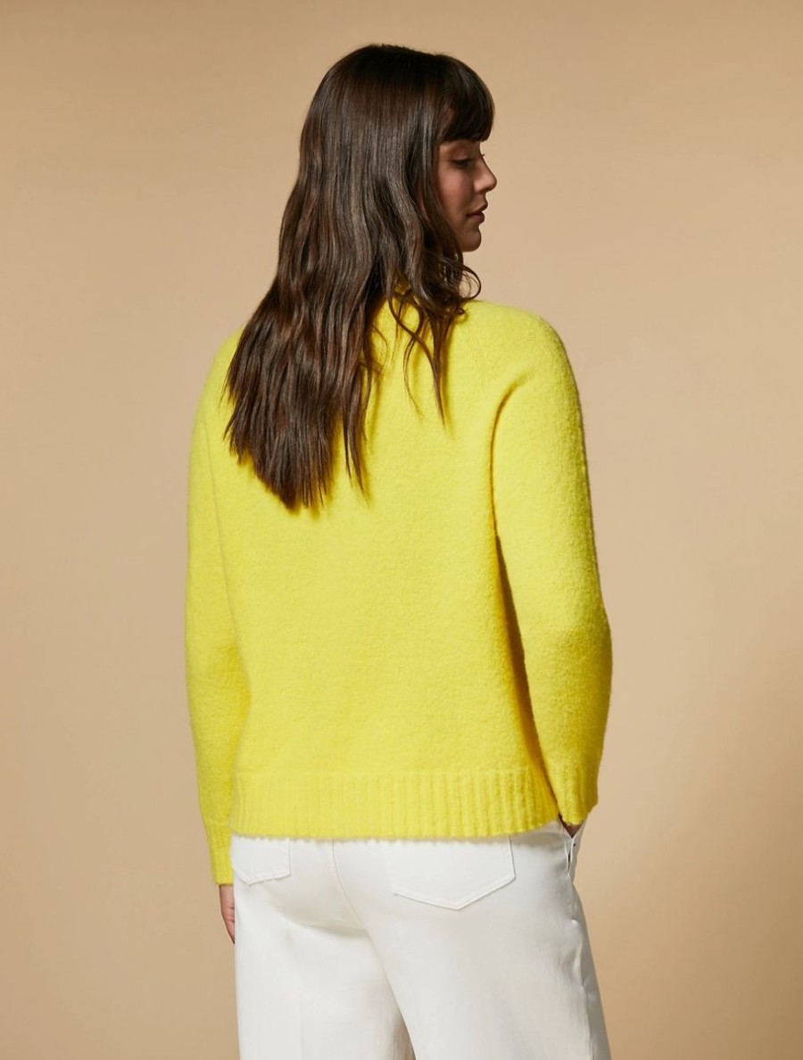 Alpaca-Blend Sweater Mustard Clearance