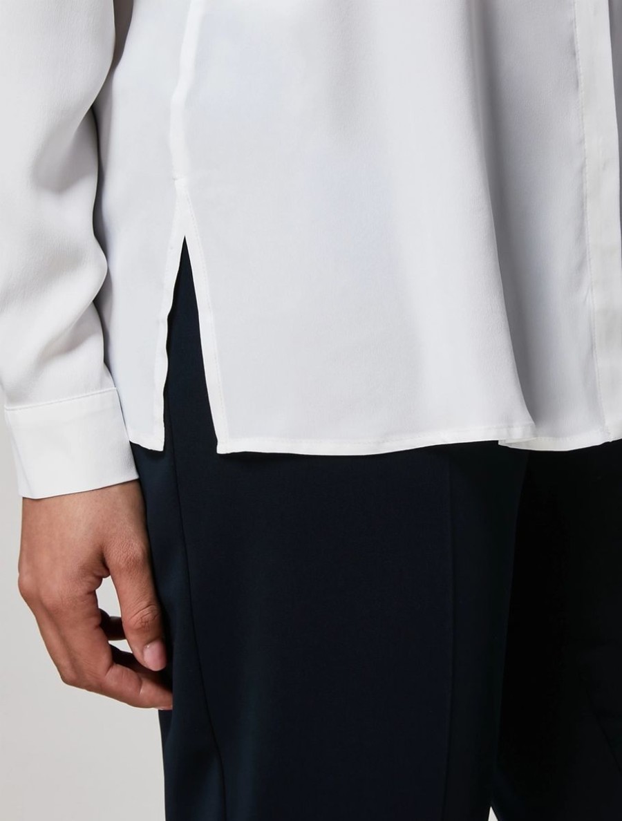 Silk-Blend Shirt White Best