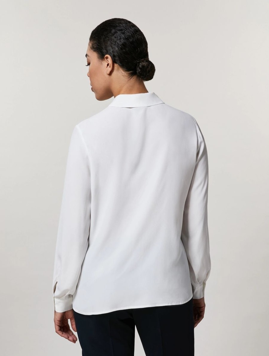 Silk-Blend Shirt White Best