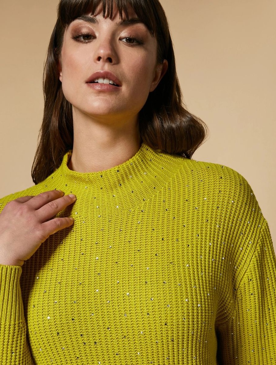 Wool-Blend Sweater Yellow Clearance