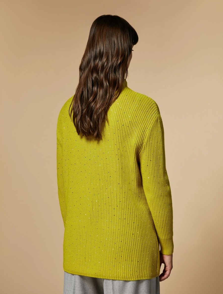 Wool-Blend Sweater Yellow Clearance