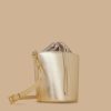 Coated Fabric Bucket Bag Platinum Clearance