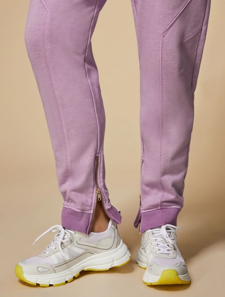 Cotton Fleece Trousers Wisteria Online