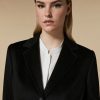 Coat In Pure Wool Drap Black Hot