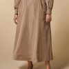 Yarn-Dyed Duchesse Skirt Sand Wholesale