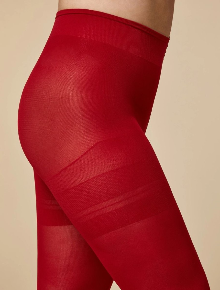 60 Denier Microfibre Tights Red Wholesale