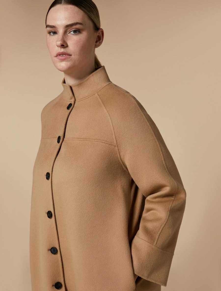 Double-Faced Wool And Cashmere Coat Camel Best