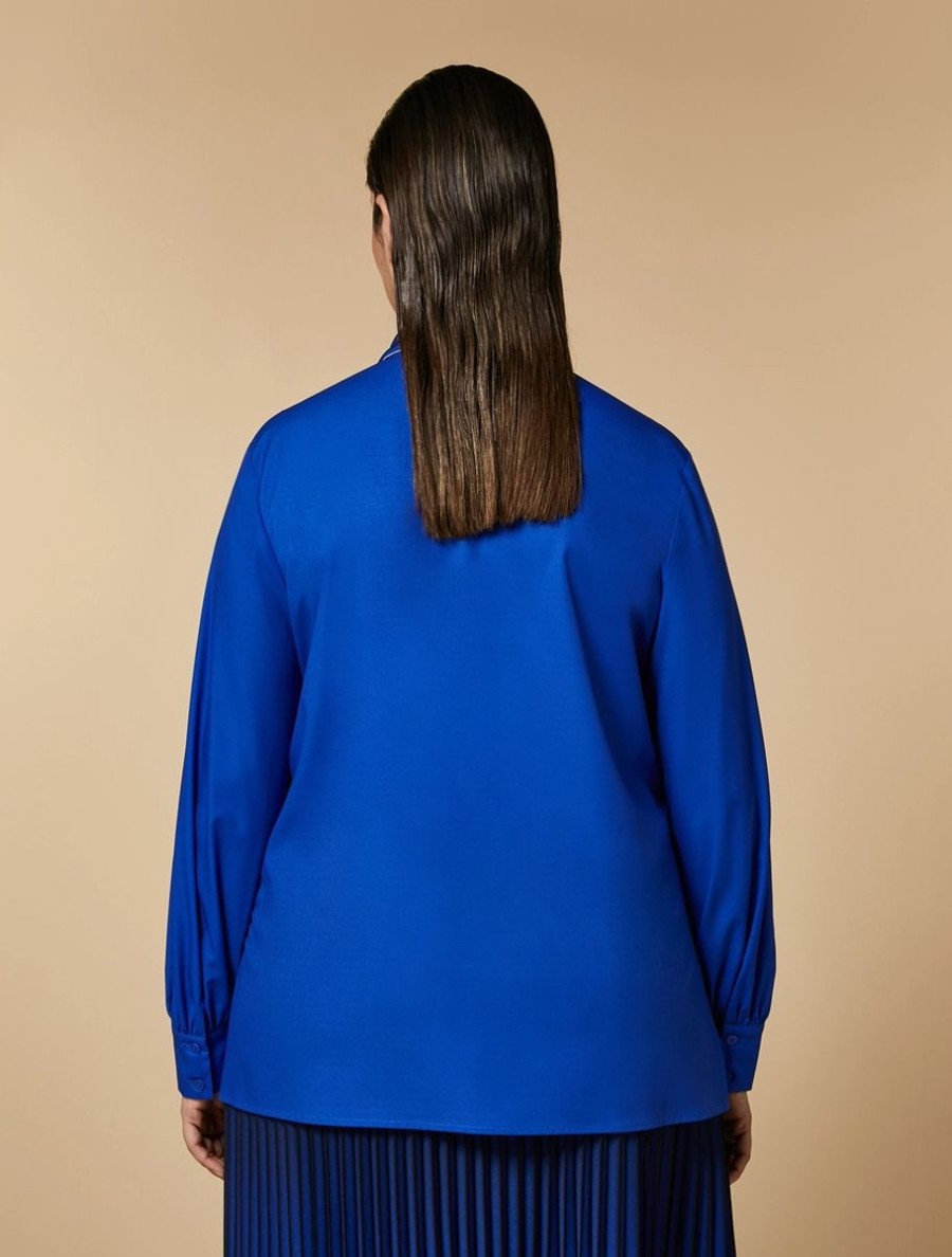 Crepe De Chine Shirt China Blue Online