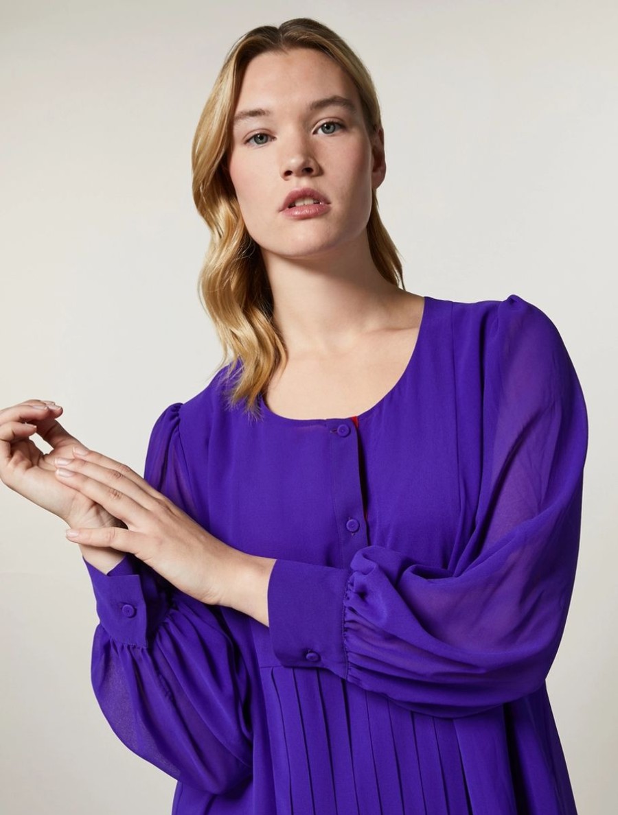 Georgette Blouse Purple New