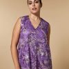 Long Embroidered Tulle Dress Wisteria Hot