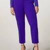 Scuba Jersey Crepe Trousers Purple Best