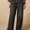 Denim Cargo Jeans Dark Grey Hot