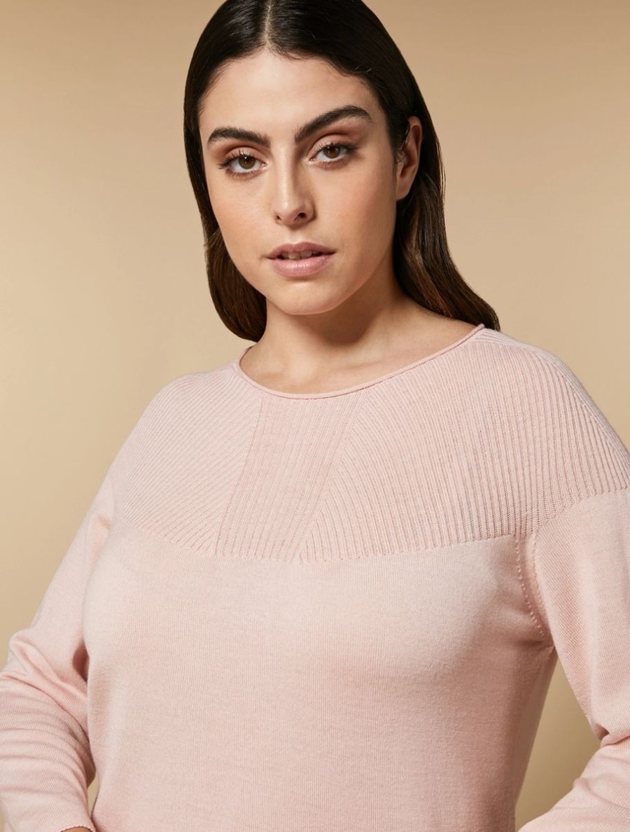 Pure Wool Sweater Pink Wholesale