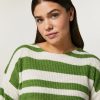 Wool-Blend Sweater Green New