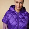 Water-Repellent Quilted Gilet Purple New